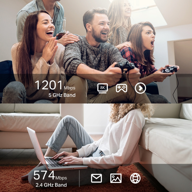 ADAPTADOR USB | TP-LINK| ARCHER TX20U PLUS | WIFI 6 |AX1800| DOBLE ANTENA | INALAMBRICO DE ALTA GANANCIA (1201 MBPS EN 5 GHZ / 574 MBPS EN 2.4 GHZ) SUPERSPEED  AND #8203; AND #8203;USB 3.0 image 8